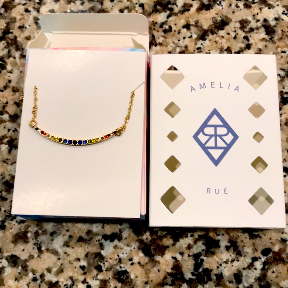 Multi colored Amelia Rue Necklace